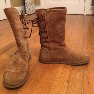 Ugg Boots with Laced back.